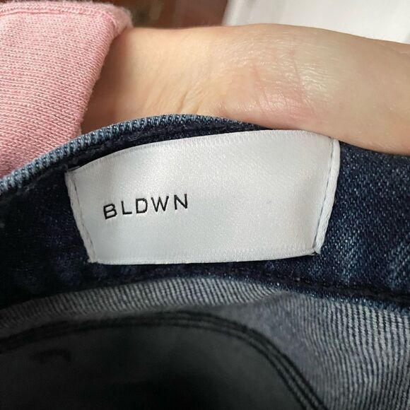 BLDWN High Waisted Cropped Wide Leg Pleated Jeans - Picture 8 of 8